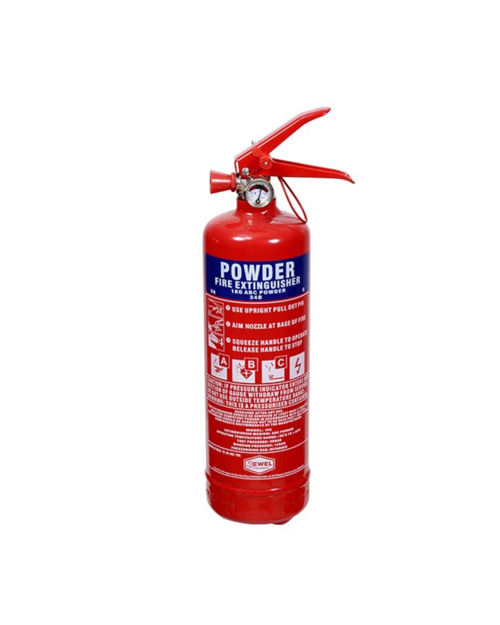 1KG ABC Powder Fire Extinguisher LA Safety Supplies