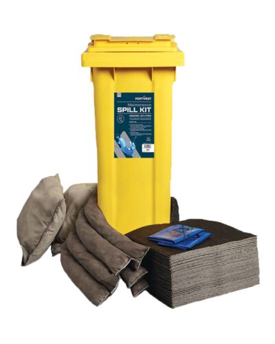 120 Litre Maintenance Spill Kit 2-Wheeled Poly Bin (14-1120)