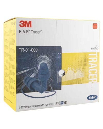 3M EAR Tracer Detectable Moulded Ear Plugs (Box of 50 Pairs)