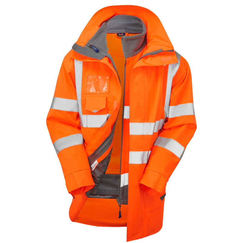 Leo A04/F01 Hi Vis Clovelly + Hartland 3-in-1 Jacket