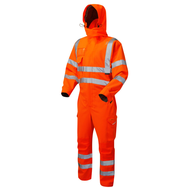 Leo Hi Vis CV02 Watertown EcoViz 10KX Stretch Coverall