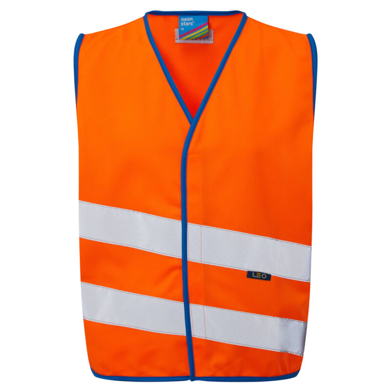 Leo Hi Vis CW01 Neonstars EcoViz Childrens Waistcoat