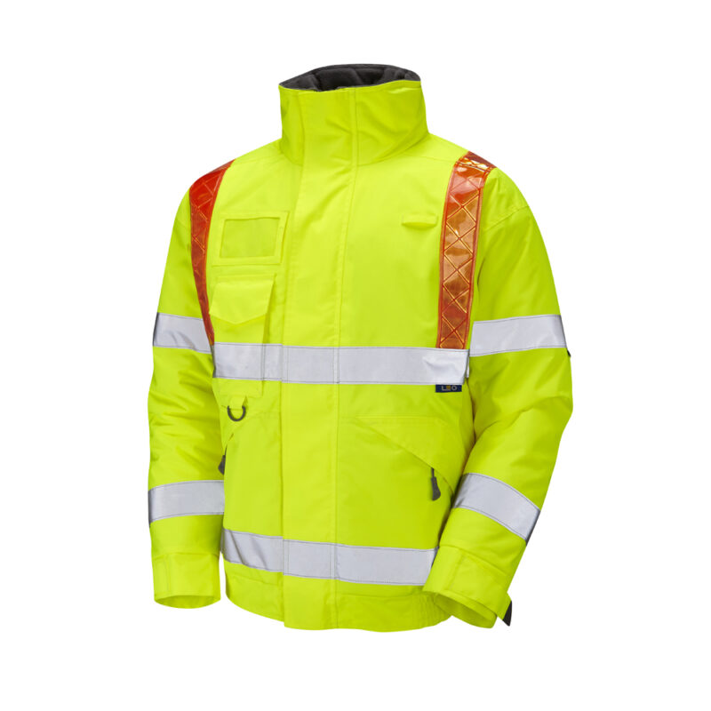 Leo Hi Vis J03 Portmore EcoViz 4K Superior  Bomber Jacket