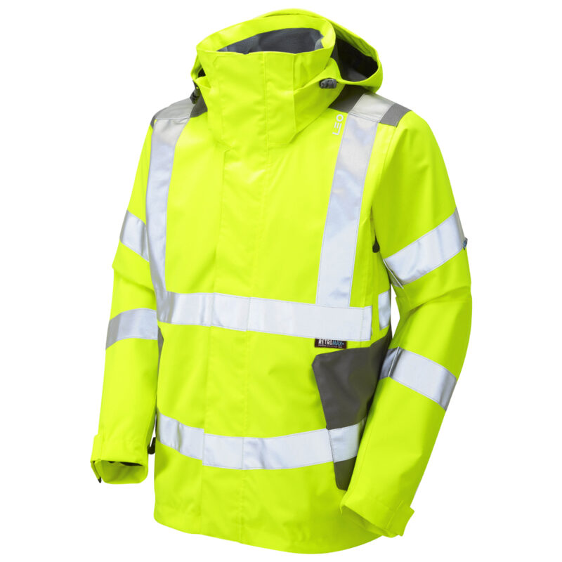 Leo Hi Vis J04 Exmoor EcoViz 10K Performance Jacket