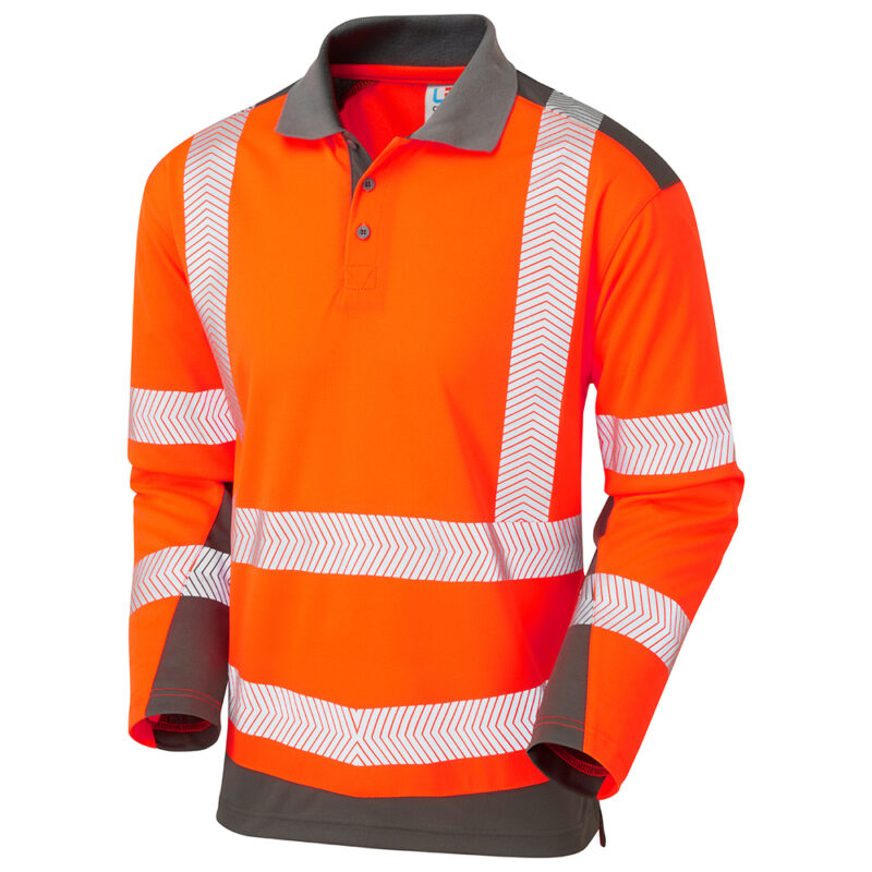 Leo Hi Vis P15 Wringcliff EcoViz Performance  Polo Shirt