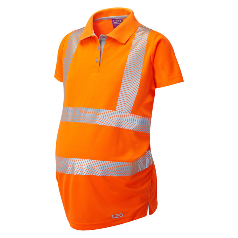 Leo Hi Vis PM03 Lovacott EcoViz Performance Maternity Polo