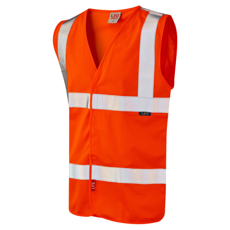 Leo Hi Vis W08 Milford FR EcoViz LFS Waistcoat