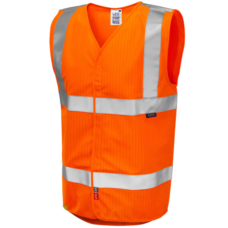 Leo Hi Vis W19 Clifton FR EcoViz LFS/AS Waistcoat