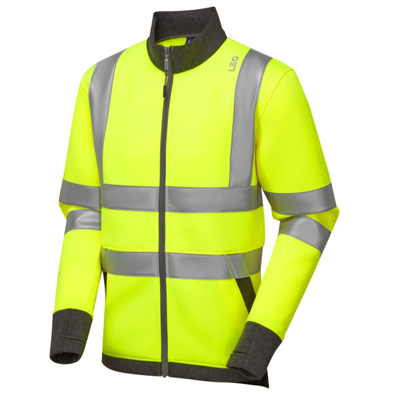 Leo Hi Vis SS07 Arganite EcoViz Zipped Sweat