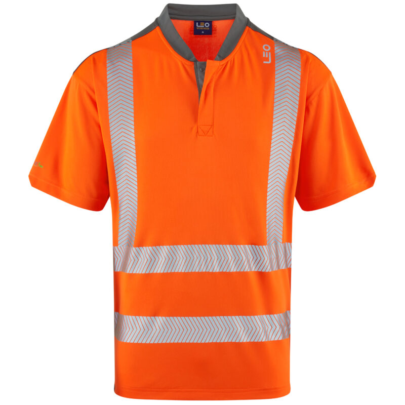 Leo T12 Hi Vis Putsborough EcoViz Coolmax T-Shirt