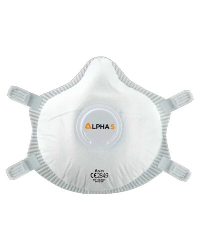 Alpha Solway S-3V AlphaS Valved Moulded FFP3 Disposable Respirator (Pack of 5)