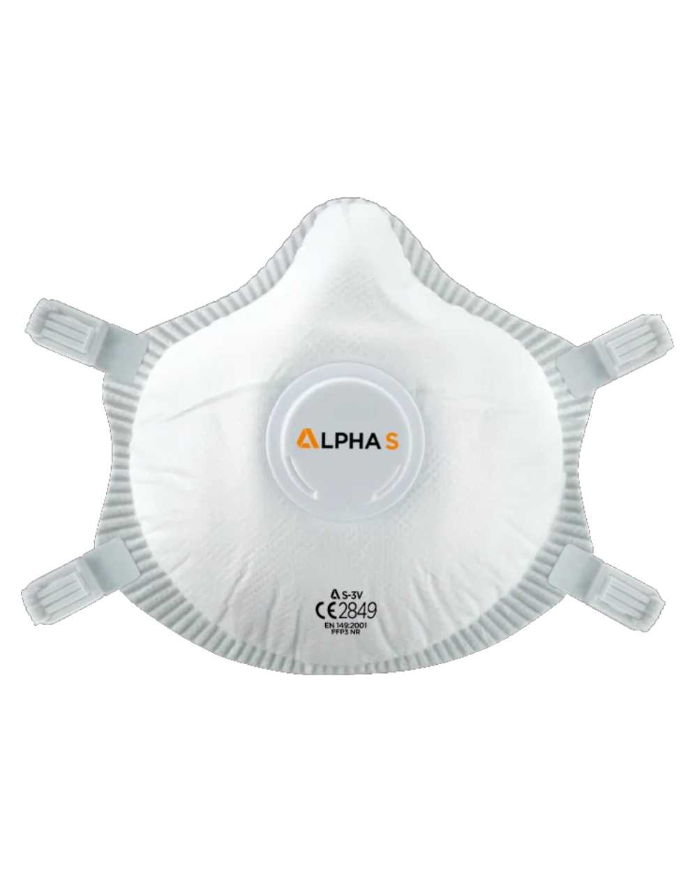 Alpha Solway S-3V AlphaS Valved Moulded FFP3 Disposable Respirator (Pack of 5)