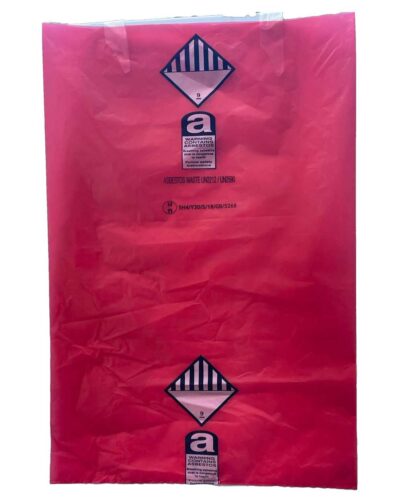 Asbestos Red Waste Bag 900x1200mm SINGLE
