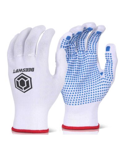 6011 High Quality Grip Dot Glove Blue