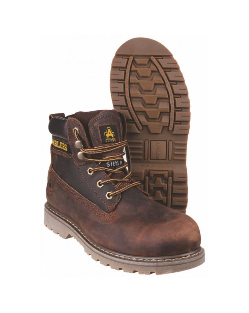 Amblers FS164 Sicherheitsstiefel Unisex – Goodyear-Sohle, Stahlkappe, Schnürung, Für Arbeit & Industrie