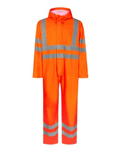 Lyngsoe Flame Retardant Hi-Vis Rain Coverall (FR-LR57)