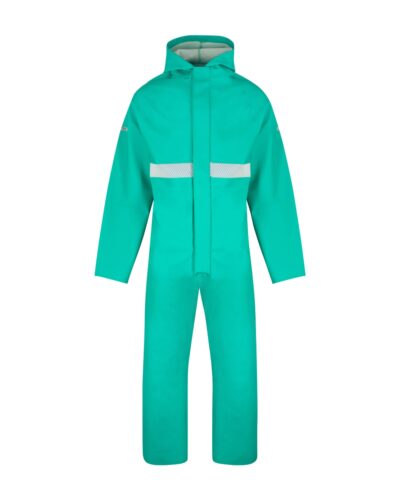 Skytec FRBH-R c/w Hood Reflective FR Boilersuit Green