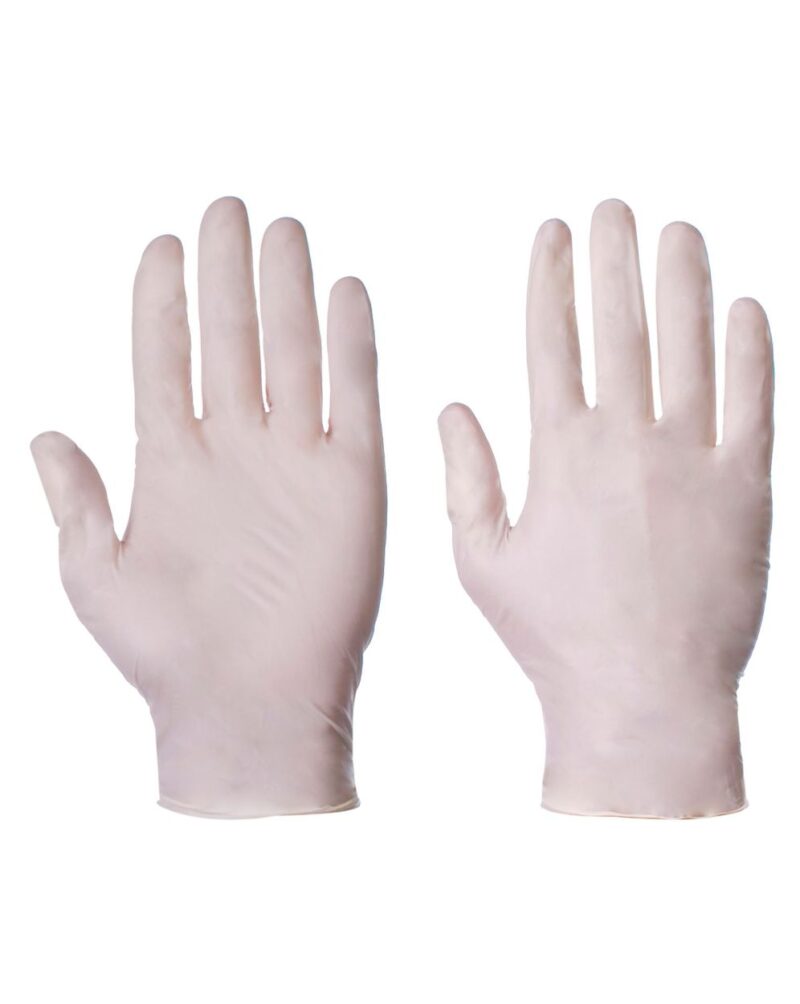 Latex Examination Gloves Powder Free (Pack of 100)