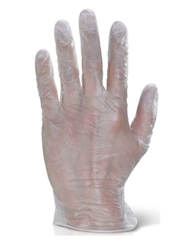 PD Clear Vinyl Powdered Glove (Pack of 100)