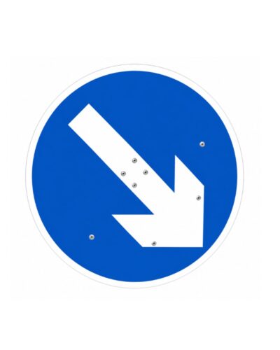 Reversible Keep Left/Right 750mm Cone Sign