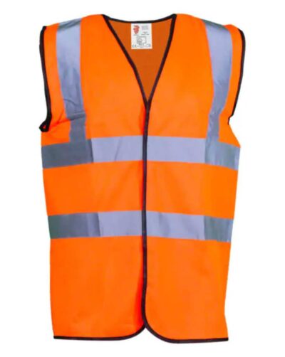 Standard High Visibility Orange Waistcoat