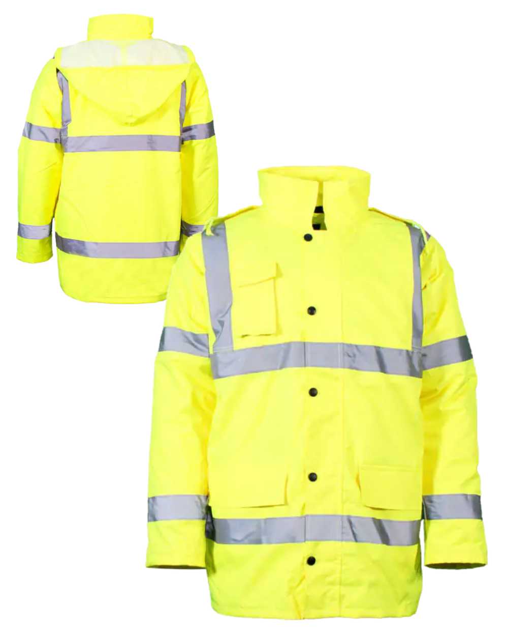 Standard High Visibility Yellow Traffic Jacket