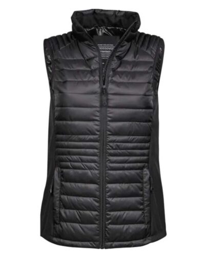 Tee Jays TJ9625 Wms Black Crossover Bodywarmer