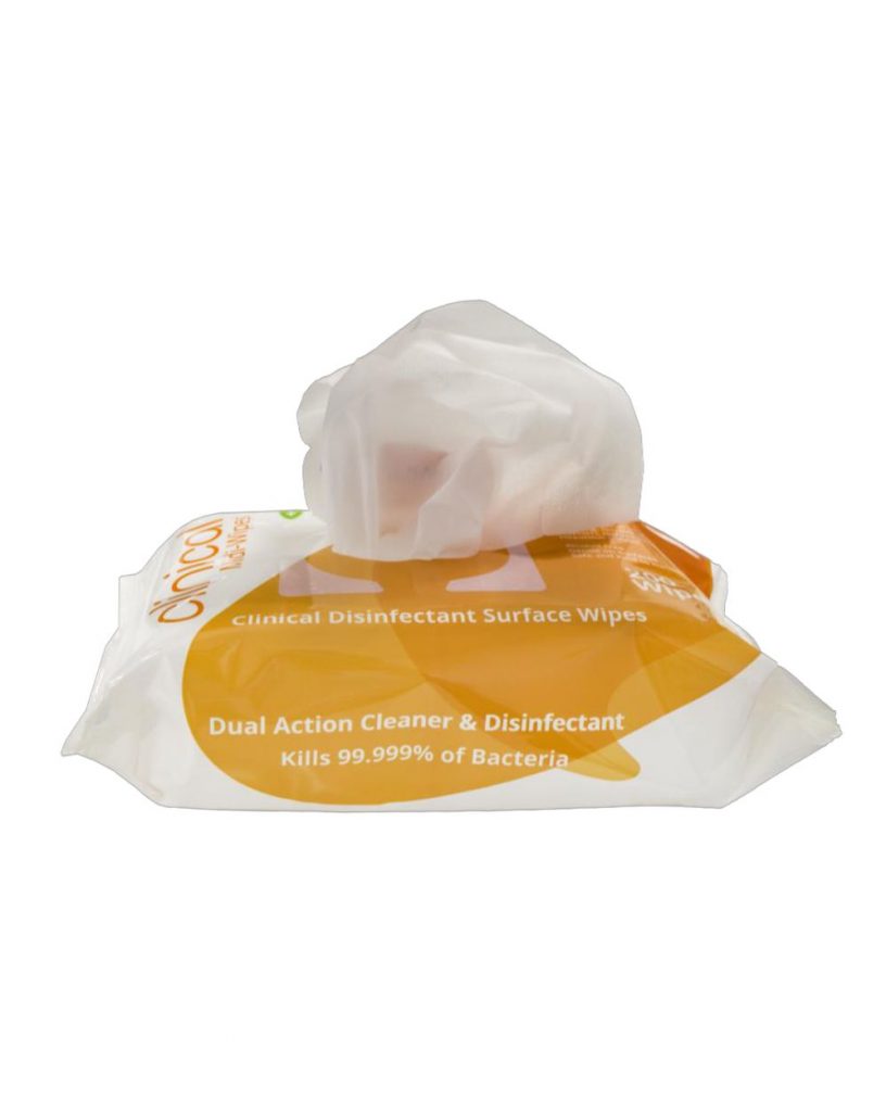 Uni wipe Clinical Disinfectant Surface Wipes PK 200 LA Safety Supplies