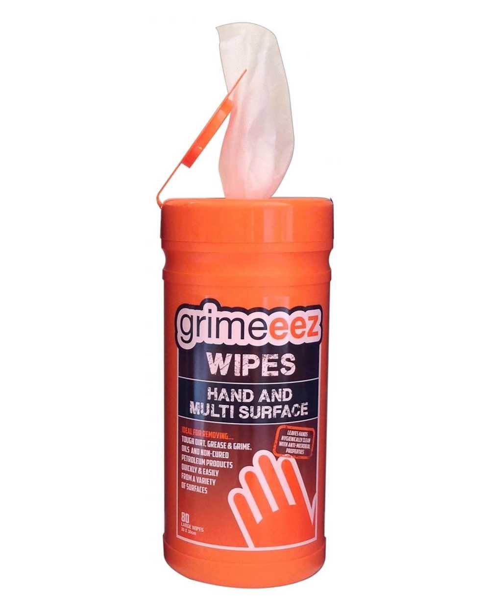 GrimeEez Hand & Multi Surface Wipes (Pack of 10 Tubs)