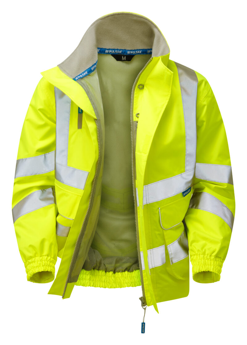 Pulsar P533 Protect Hi Vis Mesh Lined Bomber Jacket