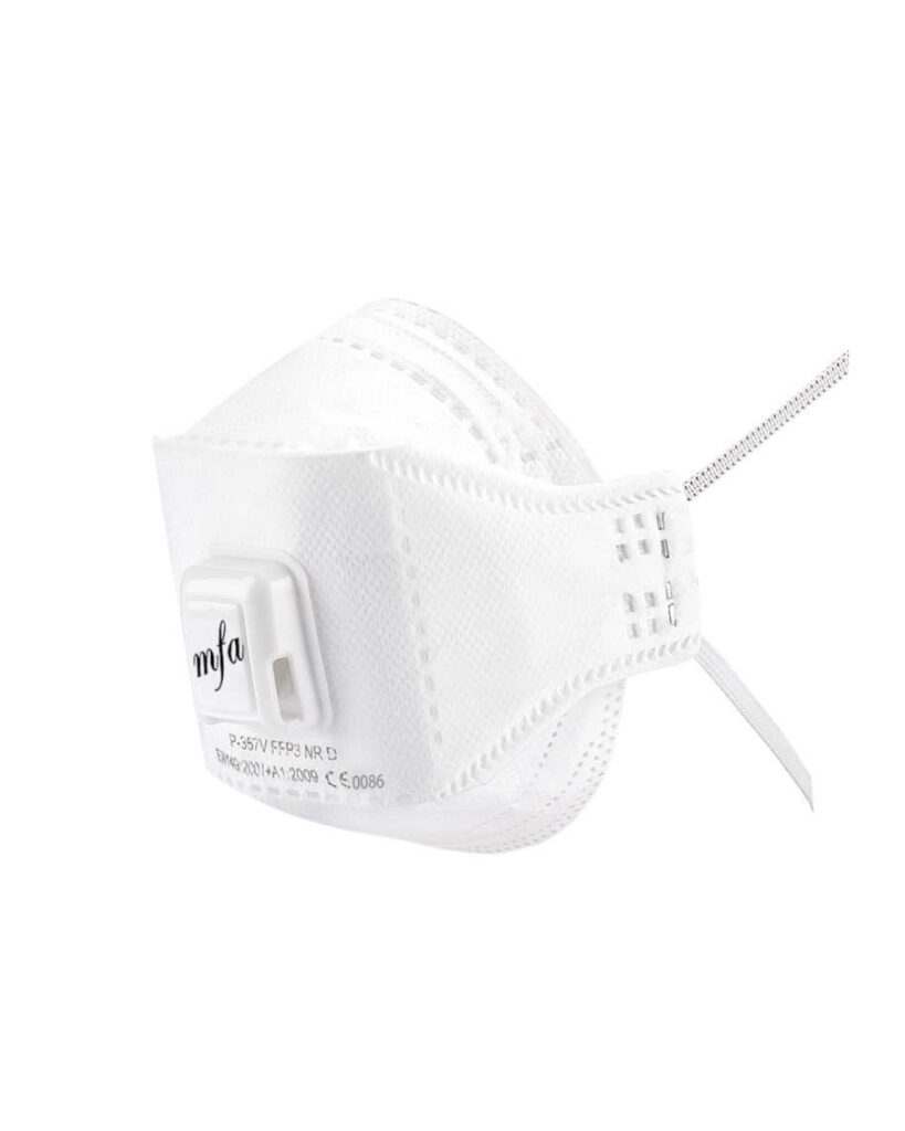 P 367v Fold Flat Ffp3 Mask Valved Box 40 La Safety Supplies 0444