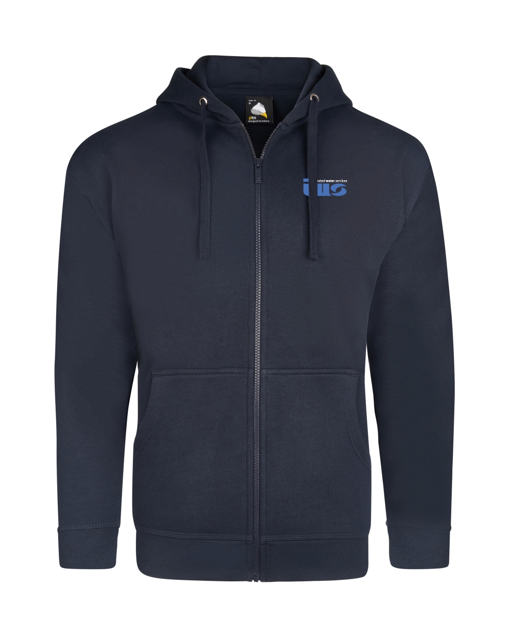 1282 Macaw Zipped Hoodie Navy C/W IWS
