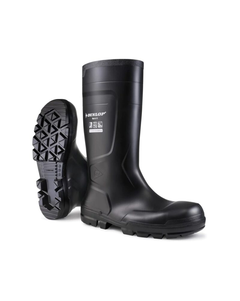 Protomaster Black Full Safety Wellington Boot