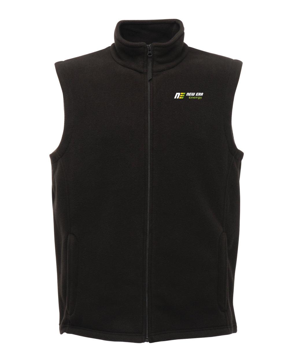 TRA801 Microfleece Gilet Black C/W New Era