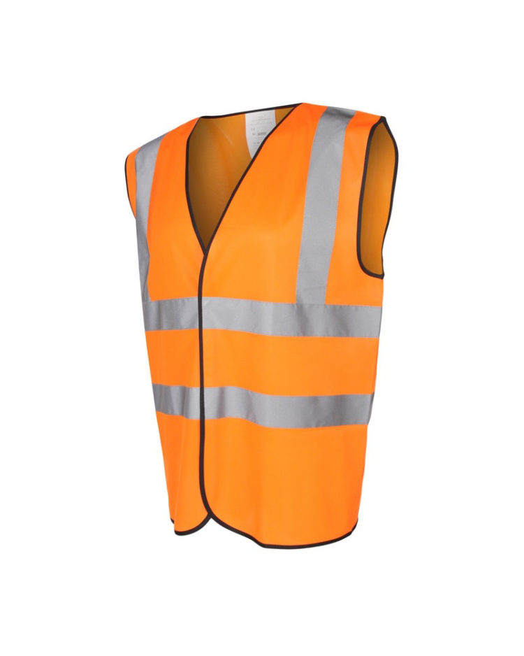 Standard High Visibility Orange Waistcoat - LA Safety Supplies