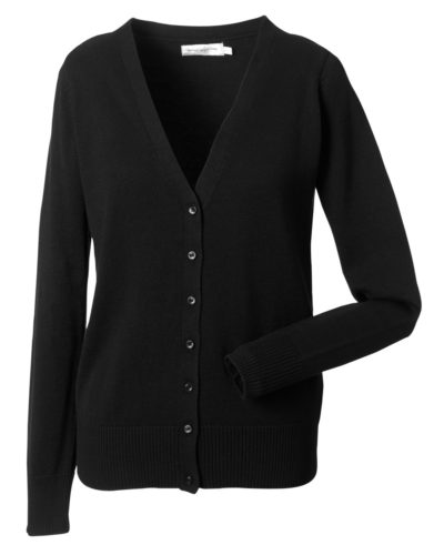 Russell Ladies' V-neck Knitted Cardigan